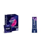 Durex Extreme 30'li Geciktiricili ve Tırtıklı Prezervatif & Durex Extreme Kayganlaştırıcı Jel 50 ml