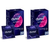 Durex Extreme Geciktiricili ve Tırtıklı 20'li Prezervatif (2 paketi)