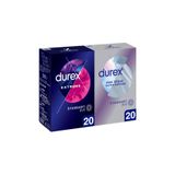 Durex Extreme Geciktiricili ve Tırtıklı Prezervatif 20'li+ Yok Ötesi Ultra Kaygan İnce Prezervatif 20'li