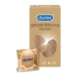 Durex Gerçek Dokunuş Gerçek Ten Hissi Prezervatif 10'lu Lateks İçermez Kayganlaştırıcı