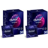 Durex Intense 30'lı Uyarıcı Jelli ve Tırtıklı Prezervatif (2 paketi)