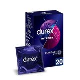 Durex Intense Uyarıcı Jelli Ve Tırtıklı Prezervatif 20'Li (1 x 20 Adet), Kokusuz, Lateks