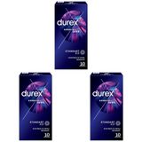 Durex Karşılıklı Zevk 10'Lu Prezervatif, Düz, Kokusuz, Lateks (3 paketi)