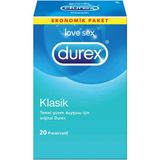 Durex Klasik 20'li Prezervatif Temel Güven Duygusu İçin Orijinal Durex