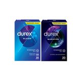 Durex Klasik Prezervatif 16'lı + Maraton Prezervatif 20'li