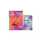 Durex Manuel Mastürbatör, Esnek & Yumuşak + Durex Yok Ötesi Ultra Kaygan Prezervatif 20li, Fırsat Paketi