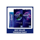 Durex Maraton 10’lu + Karşılıklı Zevk 10’lu Prezervatif + Hisset Jel 50 ml Set
