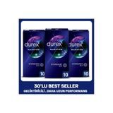 Durex Maraton Geciktiricili Prezervatif 30'lu Avantaj Seti 3x10 Standart Fit Kayganlaştırıcılı Orijinal