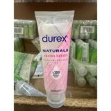 Durex Naturals Ekstra Hassas Kayganlaştırıcı Jel 2×100 ml – Kokusuz, Su Bazlı, Renksiz ve Dermatolojik Olarak Test Edilmiş