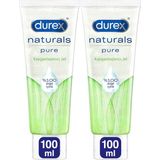 Durex Naturals Pure Kayganlaştırıcı Jel 100 ml %100 Doğal İçerik 1 Paket (2 x 100 ml)