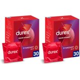 Durex Yakın Hisset İnce Prezervatif 30'lu, Standart Fit (2 paketi)