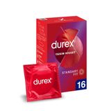 Durex Yakın Hisset Prezervatif, Kayganlaştırıcılı, Doğal Kauçuk Lateks, 10'Lu Paket, Düz, Kokusuz