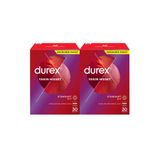 Durex Yakın Hisset Standart Fit Kayganlaştırıcılı Prezervatif 30 lu x 2 Adet