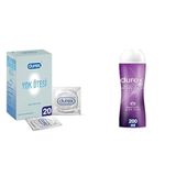 Durex Yok Ötesi Extra His Prezervatif 20'li Paket ve Durex Aloe Vera 2'si 1 Arada Kayganlaştırıcı & Masaj Jeli 200 ml