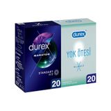 Durex Yok Ötesi İnce 20'li + Maraton Prezervatif 20'li