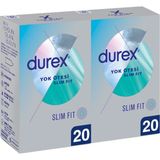 Durex Yok Ötesi Slim Fit 40'lı İnce Prezervatif 40 Adet Aromasız Ekstra İnce ve Rahat Tasarım