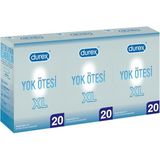 Durex Yok Ötesi XL 60'lı İnce Prezervatif Kayganlaştırıcı Etkisiyle Rahat Kullanım