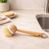 Durina Living Bambu Saplı Bulaşık Fırçası Doğal Ahşap Mutfak Temizlik ve Lavabo Fırçası