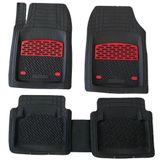 Durmaz Tuning Honda Shuttle 3D Safir Siyah Krom Kırmızı Havuzlu Paspas Takımı