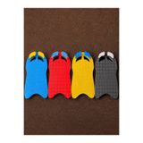 Durna Store Ergonomik Tutamaçlı EVA Yüzme Tahtası 4'lü Set - Çocuk Yetişkin Havuz Deniz Eğitim Ekipmanı Ölçüler: 53 × 31 cm, kalınlık: 26 mm