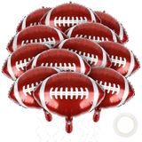 durony 12 Adet 45,72 cm Futbol Balonları Futbol Temalı Parti Dekorasyonları Folyo Mylar Rugby Topu Balonları Doğum Günü Sporları Mezuniyet Parti Dekorasyonu için