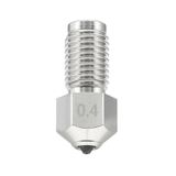 DUROZZLE Tungsten Karbür Nozul 0,4mm, Ultimaker S5 3D Yazıcı İçin. Yüksek ısı iletkenliği ve aşınma direnci, Nikel Kaplı Bakır Gövde