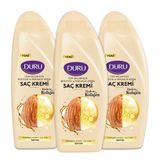 Duru 3x500 ml Badem Kolajen Tüm Saçlar İçin Saç Kremi
