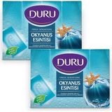 Duru 8 Adet Okyanus Esintisi Duş Sabunu 2 x 600 gr Mavi Renkli Doğal Malzeme ile Ferahlatıcı