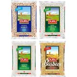 Duru Bakliyat Seti (Nohut + Fasulye + Pirinç + Bulgur) 1 kg x 4 - 4 kg