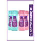 Duru Body Scrub Pink Delight&Ice Light Ice Light Duş Jeli 4x450ml