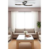 Duru Bronz Renk Modern Tasarım Salon - Mutfak - Hol - Yatak Odası Beyaz LED Avize