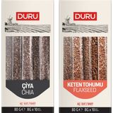Duru Bulgur Yayınları Duru Çiya Aç-Kat ve Keten Tohumu Paketi 2 Adet Sağlıklı Beslenme İçin Doğal Ürünler