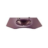 Duru Cam Berber Modeli 80x56 cm Cam Lavabo