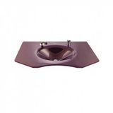 Duru Cam Berber Modeli 90x56 cm Cam Lavabo