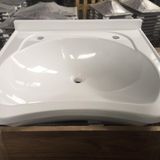 Duru Cam Beyaz 60x60 cm Dökme Akrilik Berber Lavabosu
