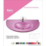 Duru Cam Cam Lavabo Safir Modeli 80x56 cm
