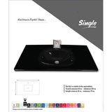 Duru Cam Cam Lavabo Single Modeli 80x56 cm