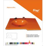 Duru Cam Cam Lavabo Slayt Modeli 80x56 cm