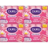 Duru Çiçek Tazeliği Duş Sabunu 4x600 gr Tüm Ciltler İçin Çiçek Kokusuyla Ferahlama