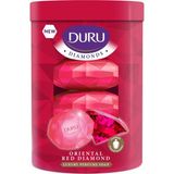 Duru Diamond Series 4x90gr Kırmızı Lüks Parfüm Sabunu 4 Adet Özel Formül ile Zenginleştirilmiş