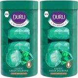 Duru Diamonds Serisi Katı Sabun Yeşil 4*90 gr 2'li (2 Adet)