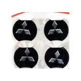 Duru Doruk Jant Göbeği Arma Mitsubishi Alüminyum 54MM. 4'lü Set Siyah