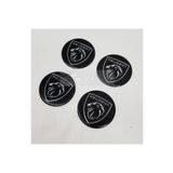 DURU DORUK Peugeot Jant Göbeği Siyah Alüminyum 54mm Arma 4 Lü Set Yeni Logo