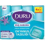 Duru Duş Sabunu Okyanus Esintisi 4 X 150 g Ferahlatıcı Koku ile Tazelik Sunar