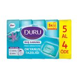 Duru Fresh Sensations Okyanus Esintisi Duş Sabunu 5 X 150 G (4'Li Paket)