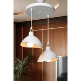 Duru Homelight Ikili Beyaz Yemek Odası Salon Mutfak Antre Yatak Odası Avize - 2