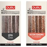 Duru Keten Tohumu ve Duru Çiya ( Chia) Tohumu Aç-Kat - 160 gr