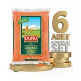 Duru Kırmızı Futbol Mercimek 6X1 Kg