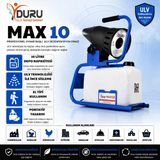 Duru Max10 10 L Oynar Başlıklı El Sırt Tipi-Portatif Elektrikli Ulv Cihazı İlaçlama Sisleme Makinesi
