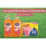 Duru Mutluluk Bahar Çiçekleri Sıvı Sabun 3 Litre x 2 Adet Koroplast 5'li Mutfak Bezi ile - 3 Adet